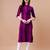 Pink rayon straight tie dye printed casual kurta for women