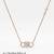 925 Sterling Silver Rose Gold Infinity Heart Necklace Set for Women