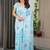 Women's readymade satin silk blend saree with unstitched blouse