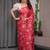 Designer readymade satin silk blend saree with unstitched blouse