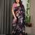 Festive readymade satin silk blend saree with unstitched blouse