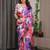 Easy drape satin silk blend saree with unstitched blouse