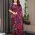 Luxury readymade satin silk blend saree with unstitched blouse
