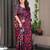 Luxury readymade satin silk blend saree with unstitched blouse