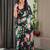 Designer pre-stitched satin silk blend saree with blouse piece