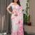 Ethnic readymade satin silk blend saree with unstitched blouse