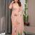 Elegant ready wear satin silk blend saree with unstitched blouse