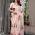 Women's readymade party wear satin silk blend saree