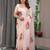 Women's readymade party wear satin silk blend saree