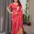 Stylish readymade satin silk blend saree with blouse piece