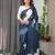 Readymade satin silk blend saree for women with blouse