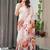 Ready-to-wear satin silk blend saree with matching satin blouse piece