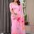 Women's readymade festive satin silk blend saree with blouse
