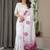 Premium pre-stitched satin silk blend saree with unstitched blouse