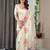 Instant wear satin silk blend saree with matching blouse