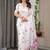 Readymade satin silk blend saree for party wear with blouse