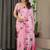 Elegant pre-stitched satin silk blend saree with blouse piece
