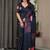 Women's luxury readymade satin silk blend saree with blouse