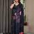 Women's luxury readymade satin silk blend saree with blouse