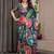 Readymade ethnic satin silk blend saree with blouse piece