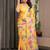 Stylish readymade satin silk blend saree with satin blouse