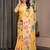 Stylish readymade satin silk blend saree with satin blouse