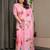 Premium ready-to-wear satin silk blend saree with matching unstitched blouse