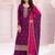 Grape purple embroidered vichitra semi-stitched salwar suit