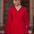 Women Embroidered Regular Sequined Kurta with Trousers & With Dupatta