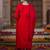 Women Embroidered Regular Sequined Kurta with Trousers & With Dupatta
