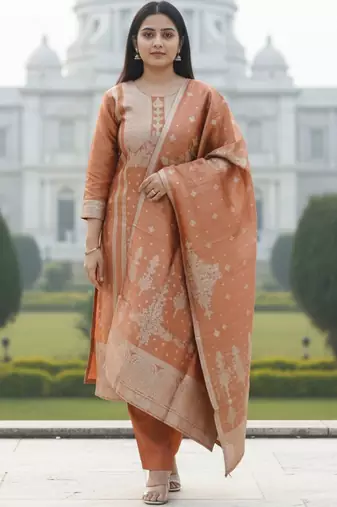 Women Ethnic Motifs Kurta with Trousers & Dupatta