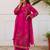 Women Ethnic Motifs Embroidered Regular Thread Work Kurta with Palazzos & With Dupatta