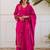 Women Ethnic Motifs Embroidered Regular Thread Work Kurta with Palazzos & With Dupatta