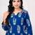 Women Ethnic Motifs Printed Regular Beads and Stones Pure Cotton Kurta with Trousers