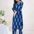 Women Ethnic Motifs Printed Regular Beads and Stones Pure Cotton Kurta with Trousers