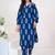 Women Ethnic Motifs Printed Regular Beads and Stones Pure Cotton Kurta with Trousers
