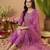 Women Ethnic Motifs Embroidered Regular Kurta with Trousers & With Dupatta