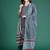 Striped Pure Cotton Kurta With Trousers & Dupatta