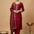 Women Ethnic Motifs Embroidered Regular Kurta with Trousers & With Dupatta
