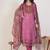 Ethnic Motifs Embroidered Chanderi Cotton Kurta With Trousers & Dupatta