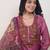 Ethnic Motifs Embroidered Chanderi Cotton Kurta With Trousers & Dupatta