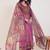 Ethnic Motifs Embroidered Chanderi Cotton Kurta With Trousers & Dupatta