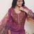 Ethnic Motifs Embroidered Chanderi Cotton Kurta With Trousers & Dupatta