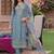 Women Floral Embroidered Regular Thread Work Liva Kurta with Trousers & With Dupatta