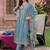 Women Floral Embroidered Regular Thread Work Liva Kurta with Trousers & With Dupatta