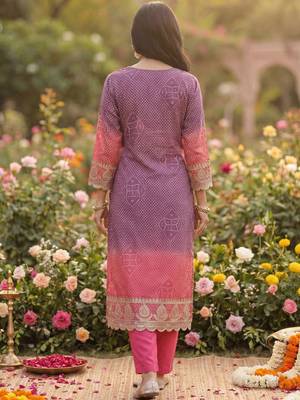 Women Ethnic Motifs Printed Regular Thread Work Kurta with Trousers & With Dupatta 7