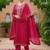 Women Ethnic Motifs Printed Regular Thread Work Kurta With Trousers & Dupatta