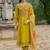 Women Floral Embroidered Regular Thread Work Kurta And Trousers With Dupatta