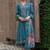 Floral Embroidered Thread Work Straight Kurta With Trousers & Dupatta
