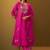 Women Floral Embroidered Thread Work Kurta With Trousers & With Dupatta